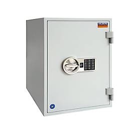 undefined, Tresor FRS 51, Feuerwiderstand LFS 60P nach EN 15659, Sicherheitsstufe S 2, Elektronikschloss & Schlüsselschalter, 2 Fachböden, B 445 x T 425 x H 510 mm, lichtgrau RAL 7035, Tresor FRS 51, Feuerwiderstand LFS 60P nach EN 15659, Sicherheitsstufe S 2, Elektronikschloss & Schlüsselschalter, 2 Fachböden, B 445 x T 425 x H 510 mm, lichtgrau RAL 7035