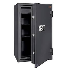 undefined, Tresor FRS 93, Feuerwiderstand LFS 60P nach EN 15659, Sicherheitsstufe S 2, Elektronikschloss & Schlüsselschloss, 2 Fachböden & 1 ausziehbare Schublade, B 565 x T 450 x H 972 mm, graphitgrau RAL 7024, Tresor FRS 93, Feuerwiderstand LFS 60P nach EN 15659, Sicherheitsstufe S 2, Elektronikschloss, 2 Fachböden & 1 ausziehbare Schublade, B 565 x T 450 x H 972 mm, graphitgrau RAL 7024