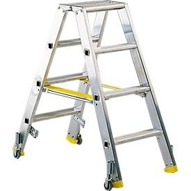 HACA, Trittleiter Mehrsi, Leichtmetall, 4 Stufen, 6,9 kg, Trittleiter Mehrsi, Leichtmetall, 4 Stufen, 6,9 kg