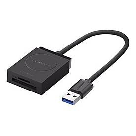 Ugreen, Ugreen 2 in 1 USB-A 3.0 Kartenleser - Schwarz, UGREEN 2-in-1 USB 3.0 A CardReader 20250