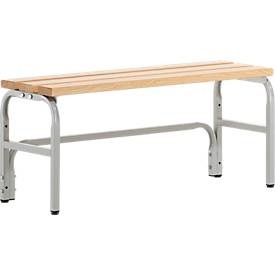 Sypro, Umkleidebank, Stahlrohr/Holz, einfach, L 1015 mm, lichtgrau, Umkleidebank, Stahlrohr/Holz, einfach, L 1015 mm, lichtgrau