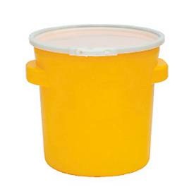 undefined, PE-Sicherheitsfass mit UN-Codierung mit Spannringdeckel Volumen 77 l, Sicherheitsfass aus HDPE, UN-Zulassung, mit Schnappdeckelverschluss und 2 Griffen, 77 l