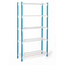 MANORGA, Universal-Steckregal, Grundfeld, 5 Gitterböden, Fachlast 132 kg, B 1250 x H 2000 x T 500 mm, Universal-Steckregal, Grundfeld, 5 Gitterböden, Fachlast 132 kg, B 1250 x H 2000 x T 500 mm