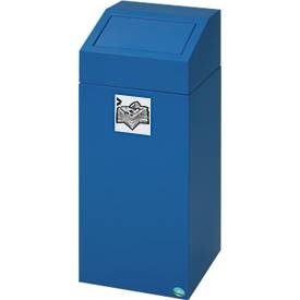 VAR, VAR® Wertstoffsammler, 47 Liter, selbstschliessend, enzianblau