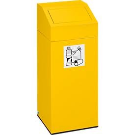 VAR, VAR® Wertstoffsammler, 47 Liter, selbstschliessend, verkehrsgelb