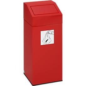VAR, VAR® Wertstoffsammler, 47 Liter, selbstschliessend, feuerrot