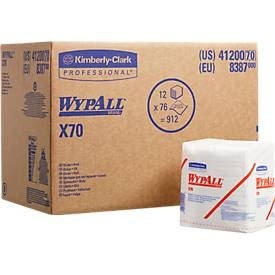 undefined, WYPALL* Wischtuch X-70, aus Hydroknitmaterial, 912 Tücher, 1-lagig, weiß, WYPALL* Wischtuch X-70, aus Hydroknitmaterial, 912 Tücher, 1-lagig, weiß
