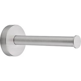 Tesa, tesa MOON Toilettenpapierhalter Klebstoff Metall, WC-Ersatzrollenhalter tesa Moon, Befestigung ohne Bohren, inkl. Klebelösung, ablösbar, chrom
