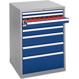 SSI Schäfer, Werkzeugschrank WSK 3610-8S, B 717 x T 725 x H 1000 mm, 8 Schubladen