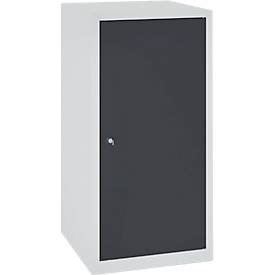 SSI Schäfer, Werkzeugschrank, H 1000 x B 500 x T 500 mm, lichtgrau RAL 7035/anthrazitgrau RAL 7016
