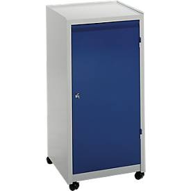 Schäfer Shop Select, Werkzeugschrank, Kugel-Lenkrollen, H 1000 x B 500 x T 500 mm, lichtgrau/blau