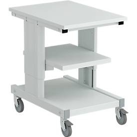 TRESTON, Werkstattwagen Treston CONT705-41, Arbeitsplatte & Ablageboden, manuell höhenverstellbar, bis 150 kg, Werkstattwagen Treston CONT705-41, Arbeitsplatte & Ablageboden, als zusätzlicher Platz für Arbeitstische, manuell höhenverstellbar, bis 150 kg