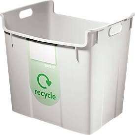 Leitz, LEITZ Papierkorb Re:Cycle 52090085 grau 40lt, Leitz Papierkorb, Re:Cycle, grau, 40lt, 5209-00-85