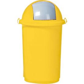 VAR, VAR® Abfallsammler 50 Liter, mit Einwurfklappe, gelb