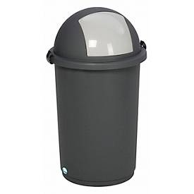 VAR, VAR® Abfallsammler 50 Liter, mit Einwurfklappe, grau