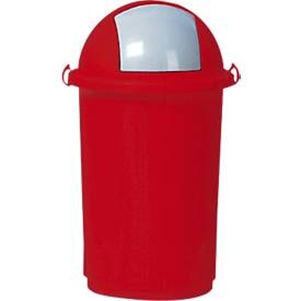 VAR, VAR® Abfallsammler 50 Liter, mit Einwurfklappe, rot