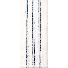 undefined, Wischmopp Bezug Sprintus Premium, Mikrofaser/Borste, mit Laschen, B 400 mm, 5 Stück, weiß/blau