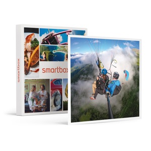 SMARTBOX, Gleitschirmflug Mit Einem Glas Sekt Für 2 Personen - Geschenkbox Unisex, Deluxe-Gleitschirmflug mit Video und Landungstoast für 2 Personen in der Nähe von Brig