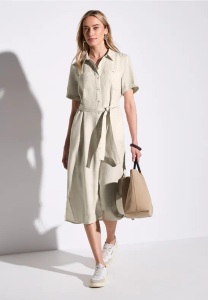 STREET ONE, STREET ONE Hemdblusenkleid, Sommerkleid mit Knopfleiste