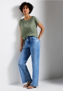 STREET ONE, STREET ONE Shirttop, mit Schriftzug