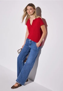 STREET ONE, STREET ONE Shirttop, im Tunika Stil