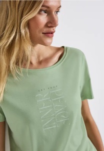 STREET ONE, STREET ONE Shirttop, mit Wording Print