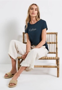 STREET ONE, STREET ONE Shirttop, mit Folien-Wording