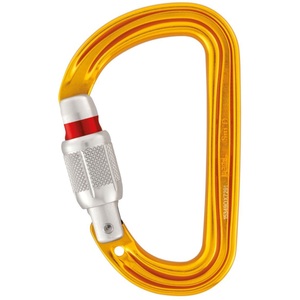 Petzl, Petzl Sm'D Karabiner Screw-Lock gelb 2019 Karabiner