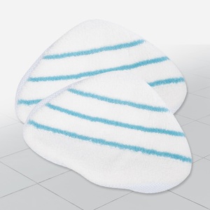 MediaShop, 2er-Set Ersatzbezüge ´Livington Prime Steam Mop´ MediaShop weiß/blau, Livington Prime Steam Mop Mikrofaserbezüge