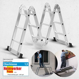 MediaShop, MediaShop, Unsere Neuheiten, MediaShop Hammersmith SuperLadder Zubehör Do it und Garten, Produkte & Wohnen, Hammersmith SuperLadder Multifunktionsleiter inkl. Zubehör GRATIS