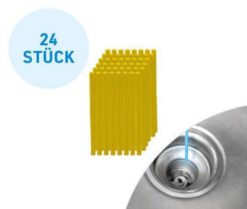 MediaShop, Mediashop Sani Sticks 24er Set Abflussreiniger, Sani Sticks Abflussreiniger 24 Stk. / Lemon Zitronenduft