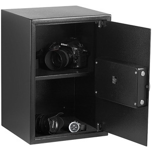 Xcase, Großer-Stahlsafe mit digitalem Code-Schloss und LCD-Display, 50 Liter