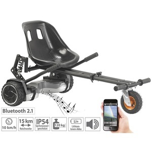 Speeron, Speeron 2in1-Elektro-Scooter & Kart mit Federung, 600 W, bis 120 kg, 2in1-Elektro-Scooter & Kart mit Federung, 600 W, bis 120 kg