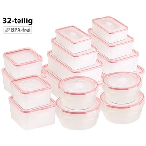 Rosenstein & Söhne, Rosenstein & Söhne 2er-Set 8 Frischhaltedosen-Set mit Clip-Deckel, BPA-frei, 2er-Set 8 Frischhaltedosen-Set mit Clip-Deckel, BPA-frei