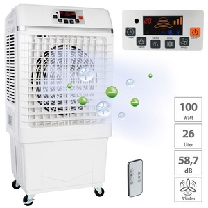 Sichler Haushaltsgeräte, Sichler Haushaltsgeräte 2in1-Luftkühler & Luftbefeuchter mit Ionisator, 26 Liter, 100 W, 25 m², 2in1-Luftkühler & Luftbefeuchter mit Ionisator, 26 Liter, 100 W, 25 m²