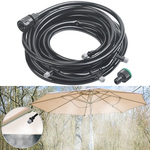 Royal Gardineer, Zuschneidbares Wasser-Zerstäuber-Set mit 10-Meter-Schlauch und 8 Düsen, Zuschneidbares Wasser-Zerstäuber-Set mit 10-Meter-Schlauch und 8 Düsen