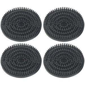 Sichler Haushaltsgeräte, Sichler Haushaltsgeräte 4er-Set Bürsten für Dampf-Fussboden-Poliermaschine FPW-800, Ø 14 cm, 4er-Set Bürsten für Dampf-Fussboden-Poliermaschine FPW-800, Ø 14 cm