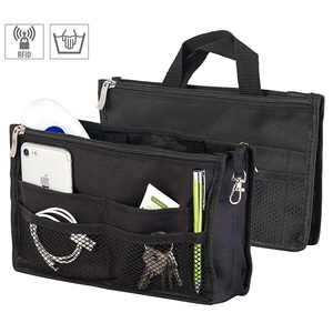 Xcase, Xcase Handtaschen-Organizer, RFID-Schutz, 13 Fächer, 26 x 16 x 8 cm, schwarz, Handtaschen-Organizer, RFID-Schutz, 13 Fächer, 26 x 16 x 8 cm, schwarz