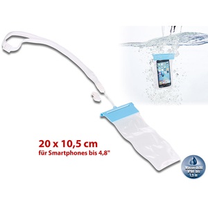 Somikon, Somikon Wasserdichte Universal-Tasche für iPhone & Smartphone bis 12,2cm/4,8", Wasserdichte Universal-Tasche für iPhone & Smartphone bis 12,2cm/4,8