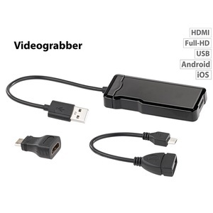 Auvisio, auvisio USB-HDMI-Videograbber für Videos bis Full HD (1080p), mit OTG-Adapter, USB-HDMI-Videograbber für Videos bis Full HD (1080p), mit OTG-Adapter