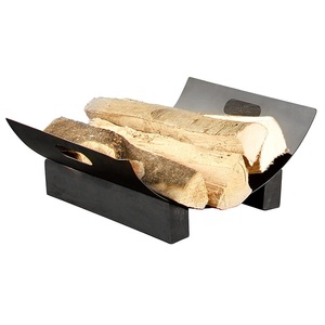 Carlo Milano, Carlo Milano Metall-Holzkorb für dekorative Brennholz-Lagerung, Metall-Holzkorb für dekorative Brennholz-Lagerung