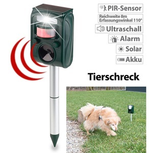 Exbuster, Exbuster Ultraschall-Solar-Tierschreck mit Blitzlicht und Bewegungssensor, Ultraschall-Solar-Tierschreck mit Blitzlicht und Bewegungssensor