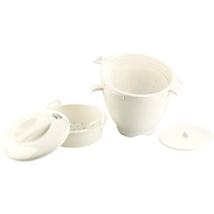 Rosenstein & Söhne, Rosenstein & Söhne Mikrowellen-Dampfgarer, 5-teilig, Mikrowellen-Dampfgarer, 5-teilig