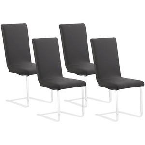 Infactory, infactory 4er-Set Stretch-Stuhlhusse mit Lehne, OEKO-TEX® Standard 100, schwarz, 4er-Set Stretch-Stuhlhusse mit Lehne, OEKO-TEX® Standard 100, schwarz