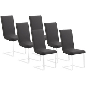 Infactory, infactory 6er-Set Stretch-Stuhlhusse mit Lehne, OEKO-TEX® Standard 100, schwarz, 6er-Set Stretch-Stuhlhusse mit Lehne, OEKO-TEX® Standard 100, schwarz