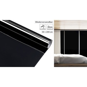 Infactory, infactory Dunkle Sichtschutzfolie mit UV-Schutz, selbstklebend, 50x200cm 2er-Set, Dunkle Sichtschutzfolie mit UV-Schutz, selbstklebend, 50x200cm 2er-Set