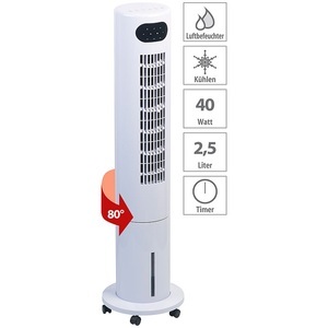Sichler Haushaltsgeräte, Sichler Haushaltsgeräte 3in1-Turmventilator, Luftkühler & -befeuchter, 80° Oszillation, 40 W, 3in1-Turmventilator, Luftkühler & -befeuchter, 80° Oszillation, 40 W