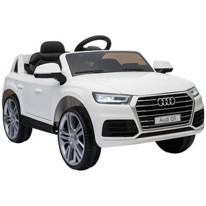 Playtastic, Kinderauto Audi Q5, bis 7 km/h, Fernsteuerung, MP3, weiss / Kinderauto, Kinderauto Audi Q5, bis 7 km/h, Fernsteuerung, MP3, weiß