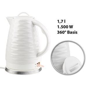 Rosenstein & Söhne, Rosenstein & Söhne Porzellan-Wasserkocher WSK-270.rtr, 1,7 Liter, 1.500 Watt, Porzellan-Wasserkocher WSK-270.rtr, 1,7 Liter, 1.500 Watt
