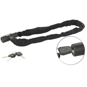 AGT, AGT Fahrrad- & Motorrad-Kettenschloss, 6-mm-Kette, spezialgehärtet, 90 cm, Fahrrad- & Motorrad-Kettenschloss, 6-mm-Kette, spezialgehärtet, 80 cm